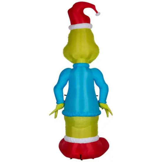 10ft. Airblown&reg; Inflatable Christmas Giant Plush Grinch with String Lights {3}