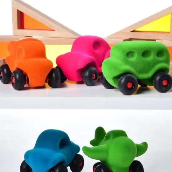 Rubbabu Little Vehicle Asssortment Tray {4}