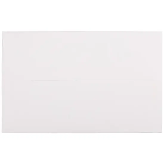 JAM Paper A10 Strathmore Invitation Envelopes, 50ct. Bright White Laid {1}