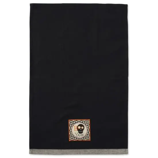 DII® Black All Hallows Eve Halloween Embellished Dishtowel Set {7}