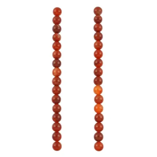 Amber Fire Agate Round Beads by Bead Landing&trade; {4}