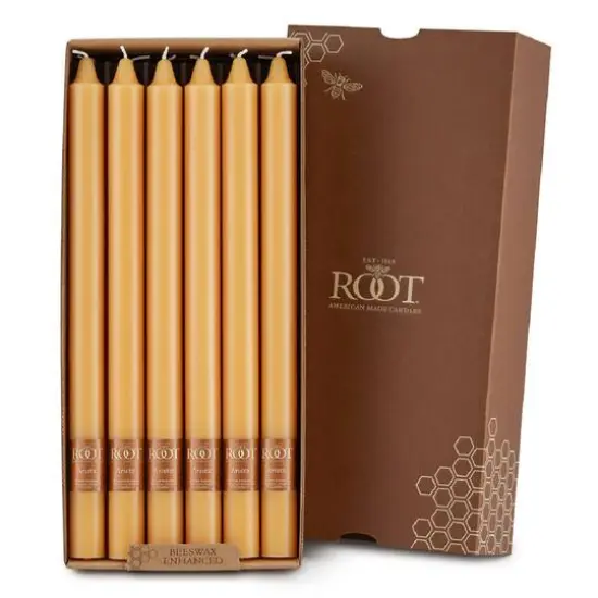 Root Candles Arista&trade; 12" Smooth Taper Candles, 12ct. Mandarin {1}