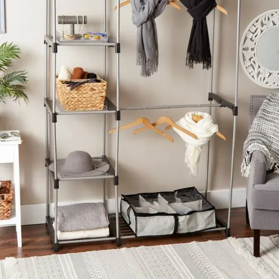 DII&reg; 23" Damask 8-Shoe Pair Soft Storage Bag {7}