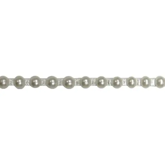 Simplicity&reg; 6mm x 18yd.Ivory Half Pearls {3}
