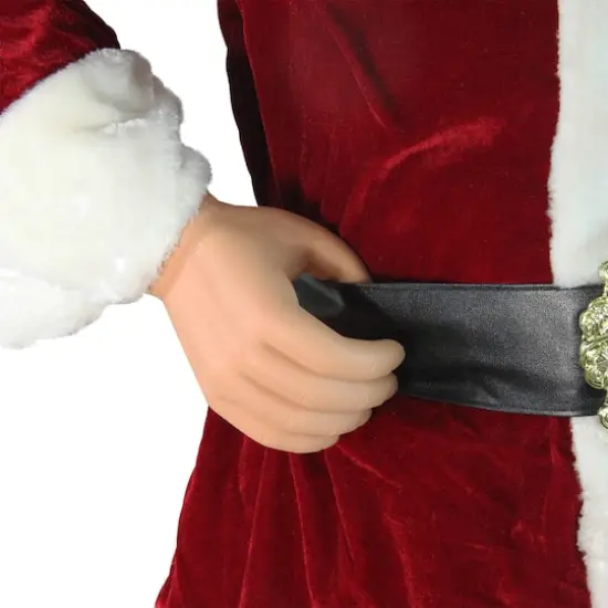 6ft. Life-Size Plush Santa Claus Standing or Sitting Christmas Figure {5}