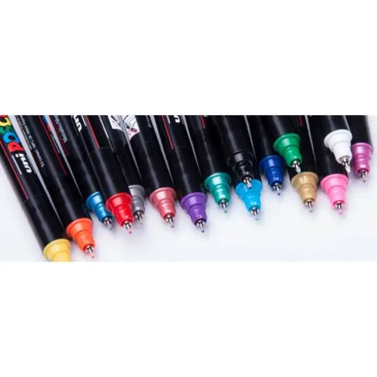 Posca PC-1MR Extra-Fine Paint Marker Sunshine Yellow {5}