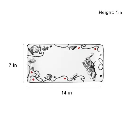 14" White Rabbit Ceramic Serving Dish by Ashland&reg; {5}