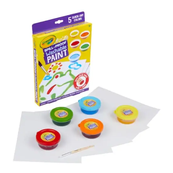 Crayola&reg; Spill-Proof Washable Paint Set {4}