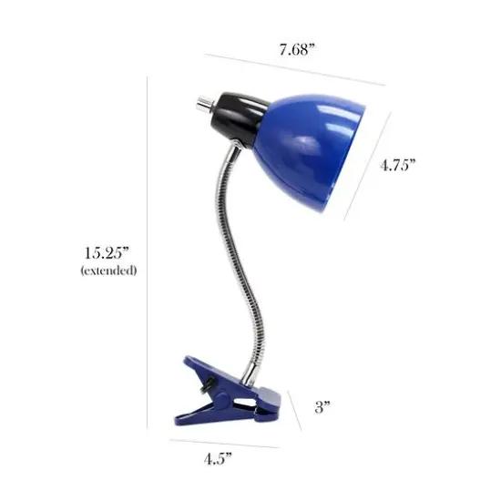 LimeLights 15" Blue Adjustable Clip Lamp Light  {3}