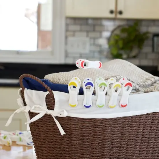 Household Essentials 12 Count Soft-Touch Plastic Clothespins {4}