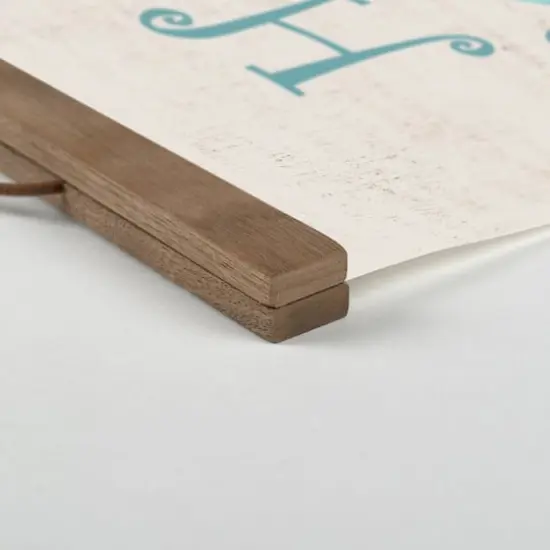 Happy Holidays Teak Hanging Canvas {3}