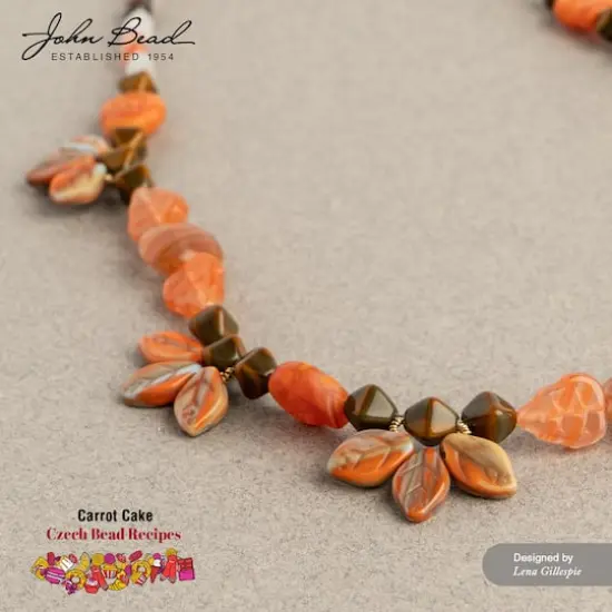 John Bead Czech Glass Recipe Box Beading Kit Carrot Cake {3}
