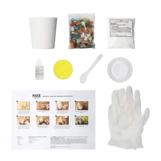 4" Rainbow Mosaic Vase Kit by Make Market&reg; {3}