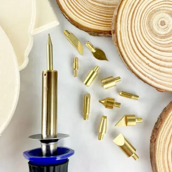 ArtSkills® 55 Piece Beginners Wood Burning Kit with Wood Rounds {4}