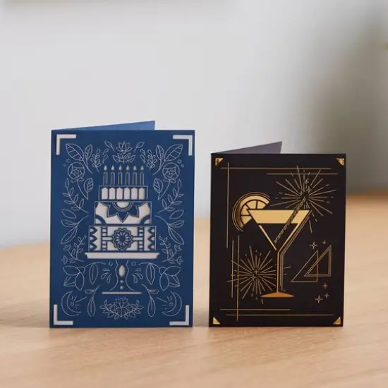 Cricut Joy&trade; A6 Foil Transfer Insert Cards, Blue Lagoon Sampler {14}