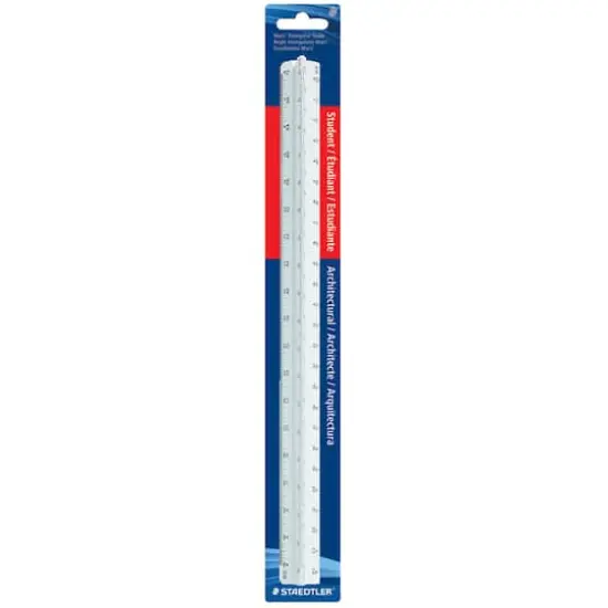 Staedtler&reg; Mars&reg; Student Grade Architectural Triangular Scale, 12" {1}