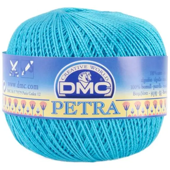 DMC&reg; Petra Size 5 Crochet Cotton Thread 53845 Blue {1}