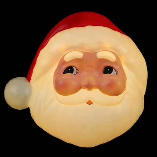 Mr. Christmas 12" Santa Blow Mold Lit Tree Topper {5}