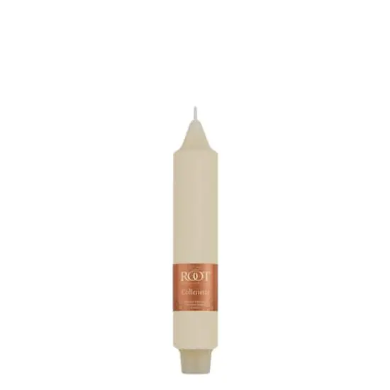 Root Candles 7" Unscented Smooth Collenette Taper Candles, 4ct. Ivory {6}