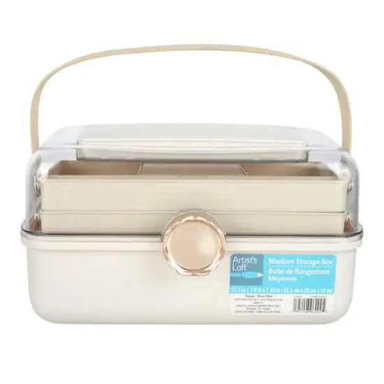 Medium Taupe Storage Box by Artist's Loft&reg; {3}