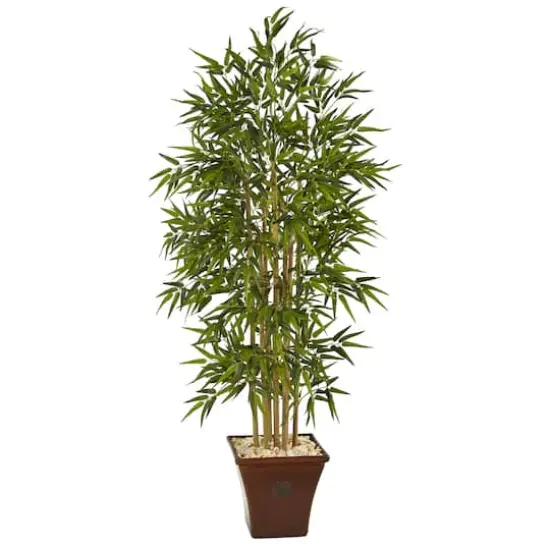 5.5ft. Bamboo Tree in Brown Planter {1}