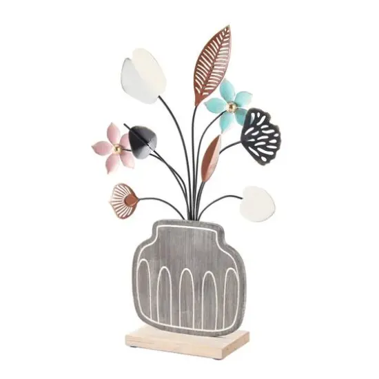 Floral Patterned Vase Sculpture Set {6}