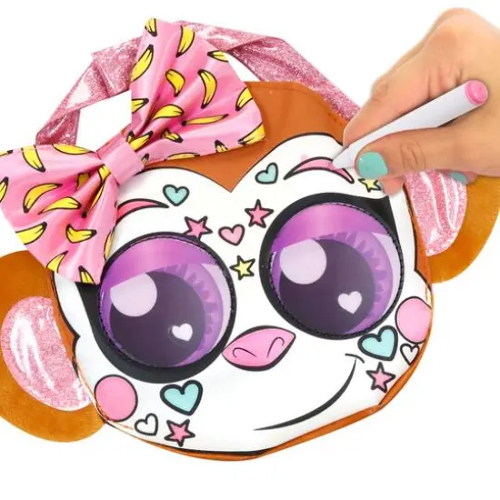 Glam Girl: Color N Style Monkey Messenger Bag Purse Decoration Set {5}