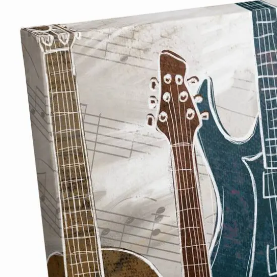 Guitar Party 20" x 16" Canvas Wall Art {6}