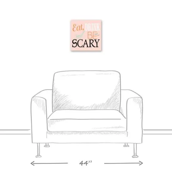 Be Scary Canvas Wall Art {6}