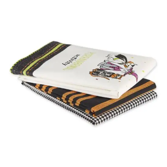 DII&reg; Assorted Purranormal Activity Dishtowel Set, 3ct. {4}