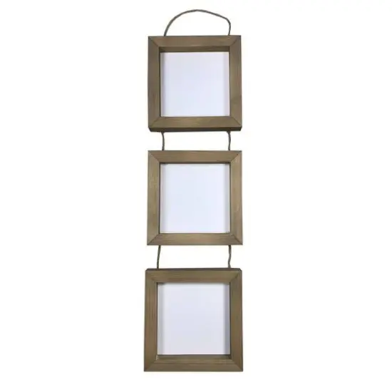 Hampton Art&trade; Rustic 6" x 6" Framed Hanging Trio {5}
