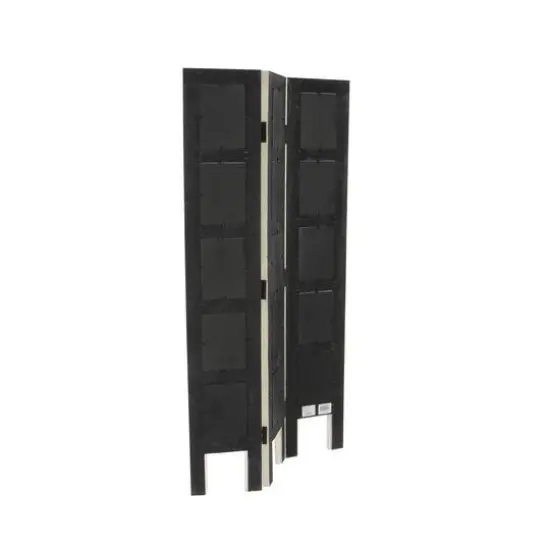 White Wood Farmhouse Room Divider Screen {4}