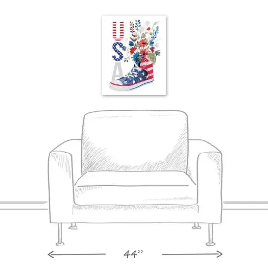 USA Sneaker Canvas Wall Art {6}