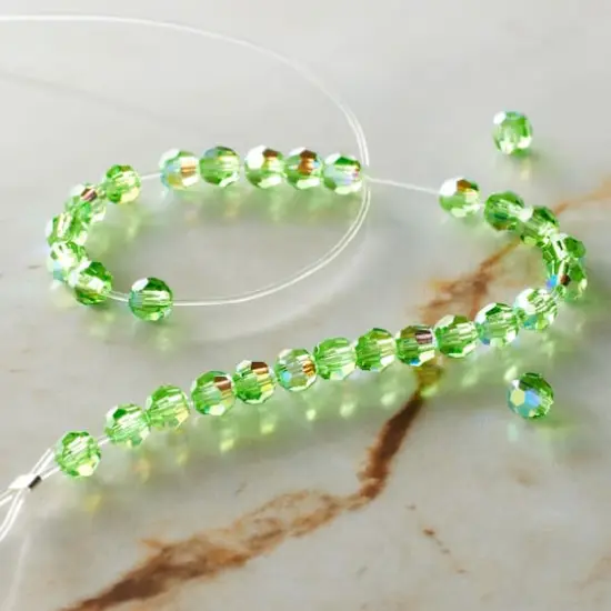 Preciosa Glass Crystal Round Beads, 4mm by Bead Landing™ Peridot AB {3}