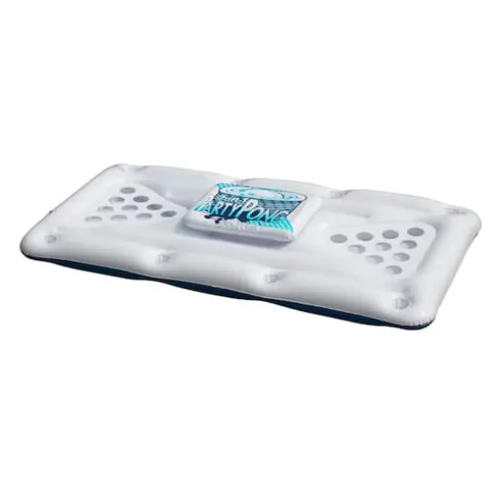 76.5" Floating Swimming Pool Pong Game with Built In Cooler {1}