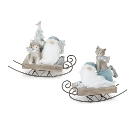 Gnome on Sled Figurine Set {1}