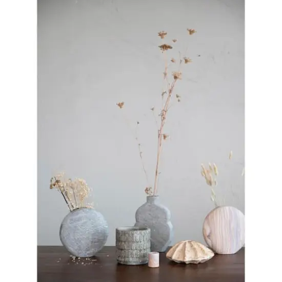 Hello Honey&reg; 10" Contemporary Sandstone Flower Vase {3}