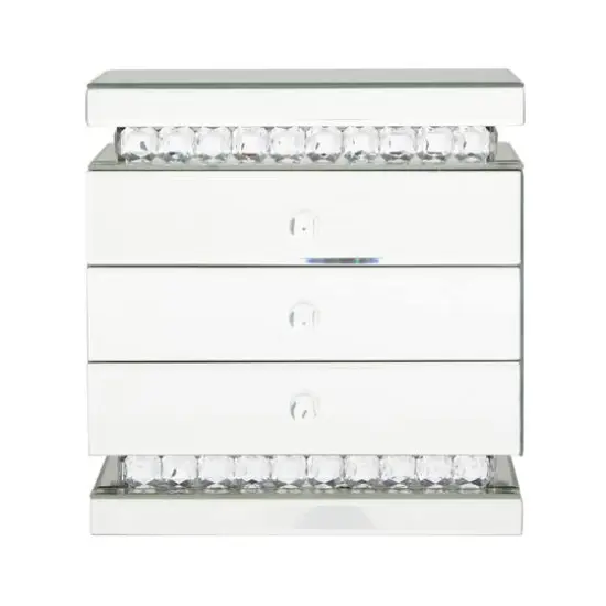 Silver Glam Jewelry Box, 11" x 8" x 11" {3}