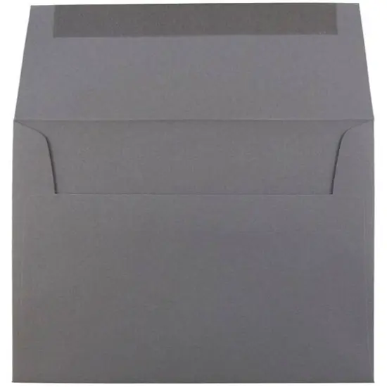 JAM Paper 4.75" x 6.5" Premium Invitation Envelopes, 50ct. Dark Gray {4}