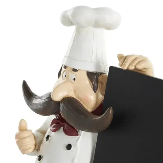 11" Chef Sculpture with Chalkboard {6}
