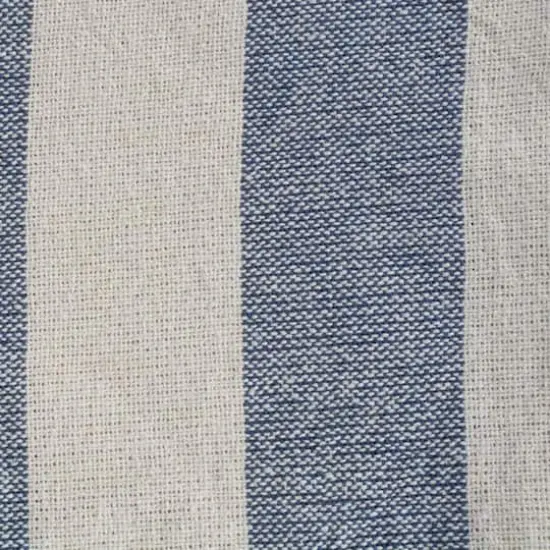 DII&reg; French Blue & Off White Cabana Stripe Throw {3}