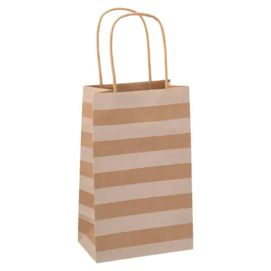  Small Kraft Dots & Stripes Paper Bag Value Pack by Celebrate It&trade;  {1}