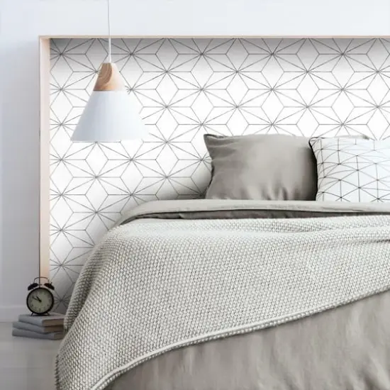 RoomMates Geo Blockstar Peel & Stick Wallpaper Black {6}