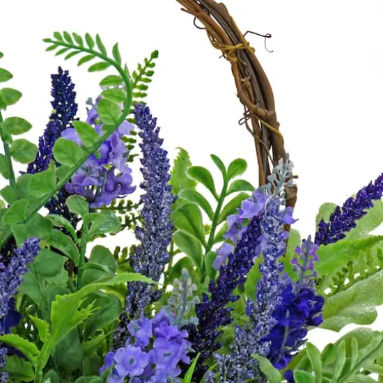 20" Spring Astilbe & Fern Wall Basket {4}