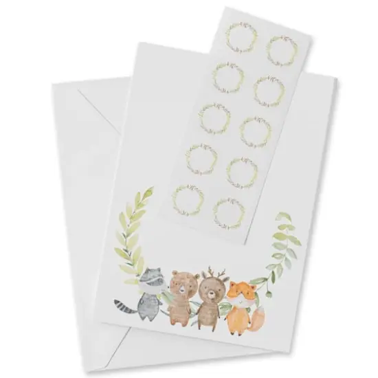 Woodland Animals Flat Cards & Envelopes by Recollections&trade;, 5" x 7" {5}