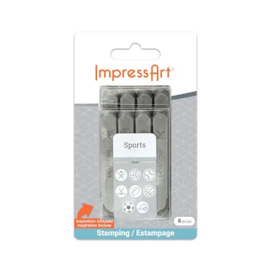 ImpressArt&reg; 6mm Sports Metal Stamps Pack {1}