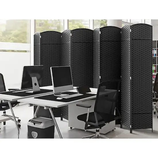 Sorbus Folding Divider Panel Black {5}