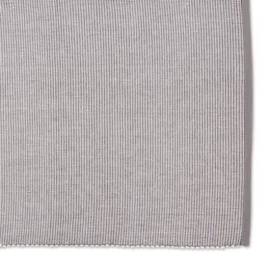DII&reg; 2-Tone Ribbed Placemats, 6ct. Gray and white {4}