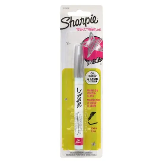 Sharpie&reg; Oil-Based Paint Marker, Extra Fine Point Metallic Silver {4}