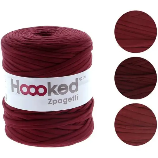 Hoooked Zpagetti Yarn Burgundy Passion {1}